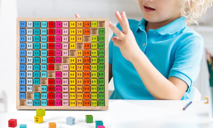 Image 5: Wooden Times Table Board