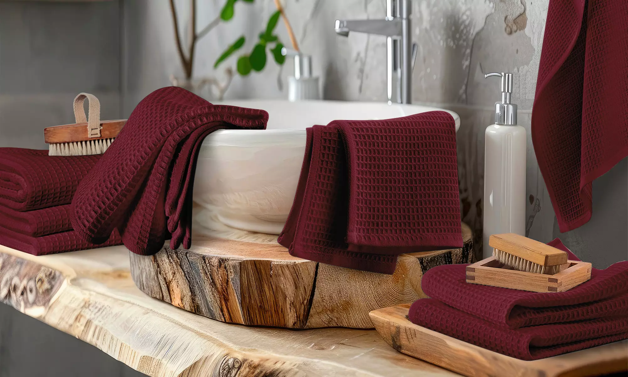 5er-Set Handtücher aus Baumwolle