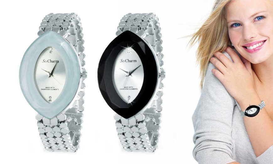 Image 1: Montre Collection So Charm Paris ornée de 4 cristaux Swarovski®