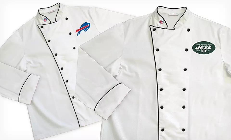 NFL AFC East Classic or Premium Chef Coats (Up to 64% Off). Multiple Teams Available. Free Shipping and Returns. - Primary Image