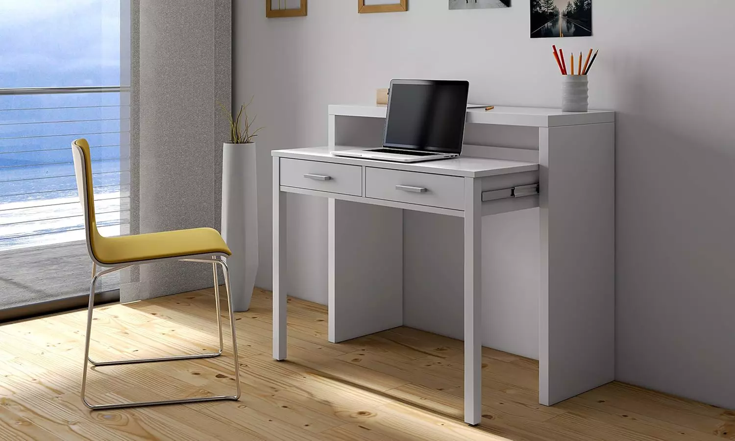 Ausziehbarer Konsolentisch