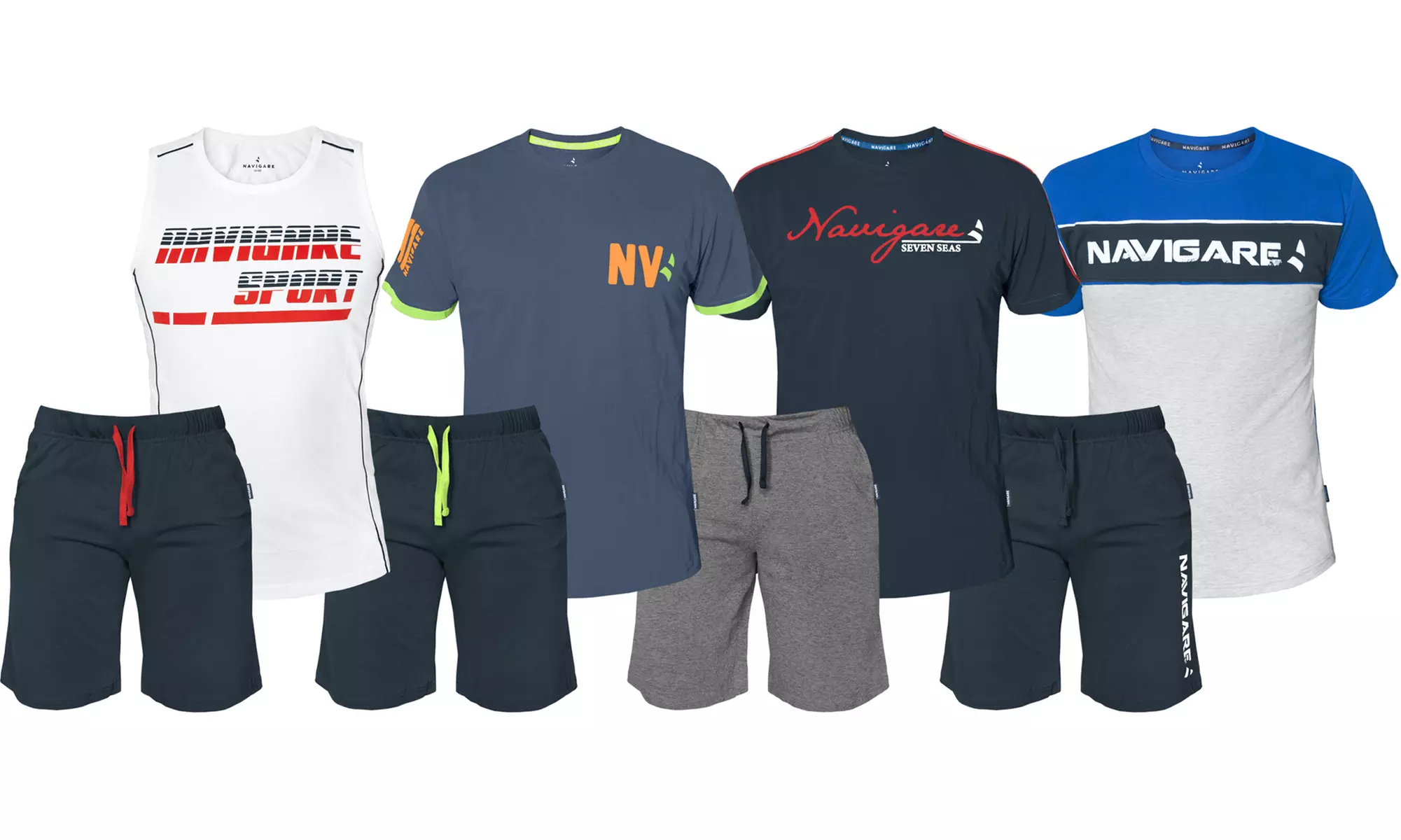 Pigiama completo homewear da uomo Navigare in cotone