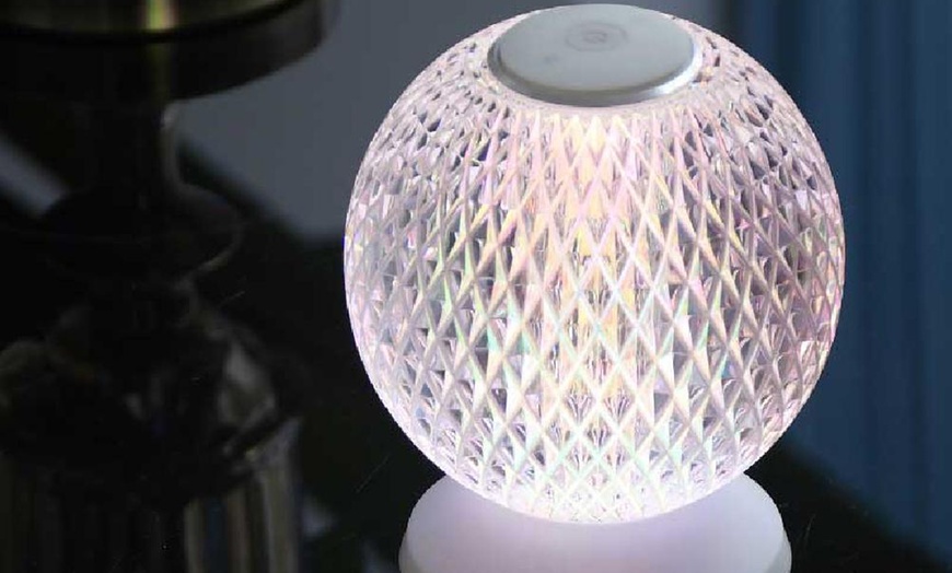 Image 6: Glass Ball USB Desk Lamp with Touch Sensor