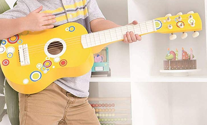 Image 5: Lelin Kids' Wooden Guitar