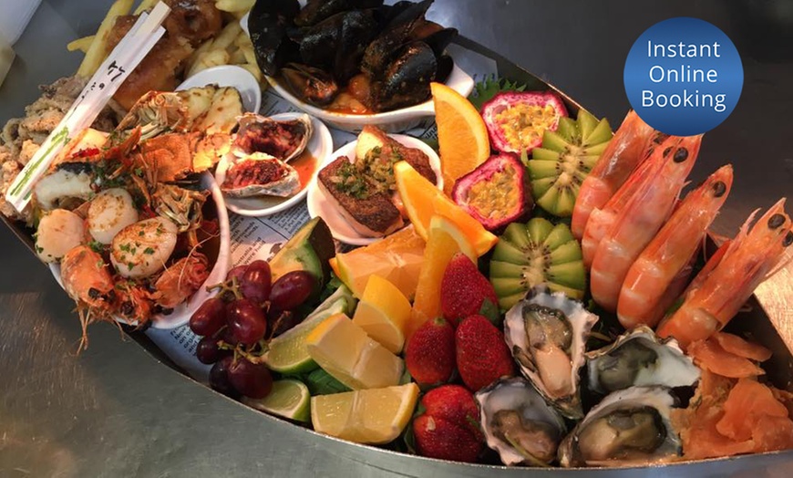 Image 1: Seafood Platter with Wine