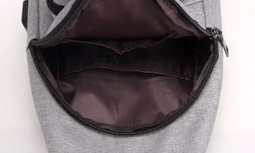 1x oder 2x Brusttasche in Schwarz oder Grau