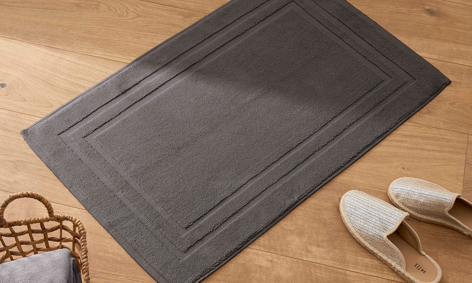 Tapis de bain en coton