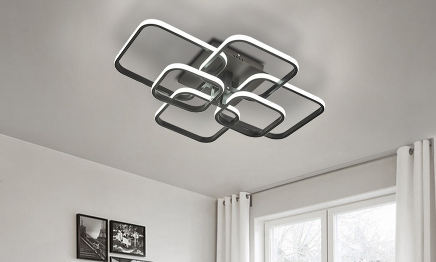 Image 9: LED Energy-Efficient Semi-Flush Oval Ceiling Light 