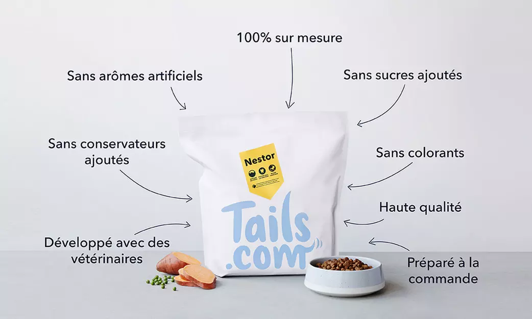 1 mois de croquettes offert sur le site d'alimentation canine Tails - Image 2