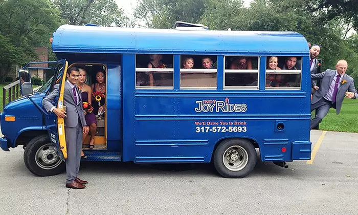 Four-Hour Party Bus Rental or Brewery/Winery/Distillery Tour from Indy JoyRides (Up to 48% Off) - Primary Image