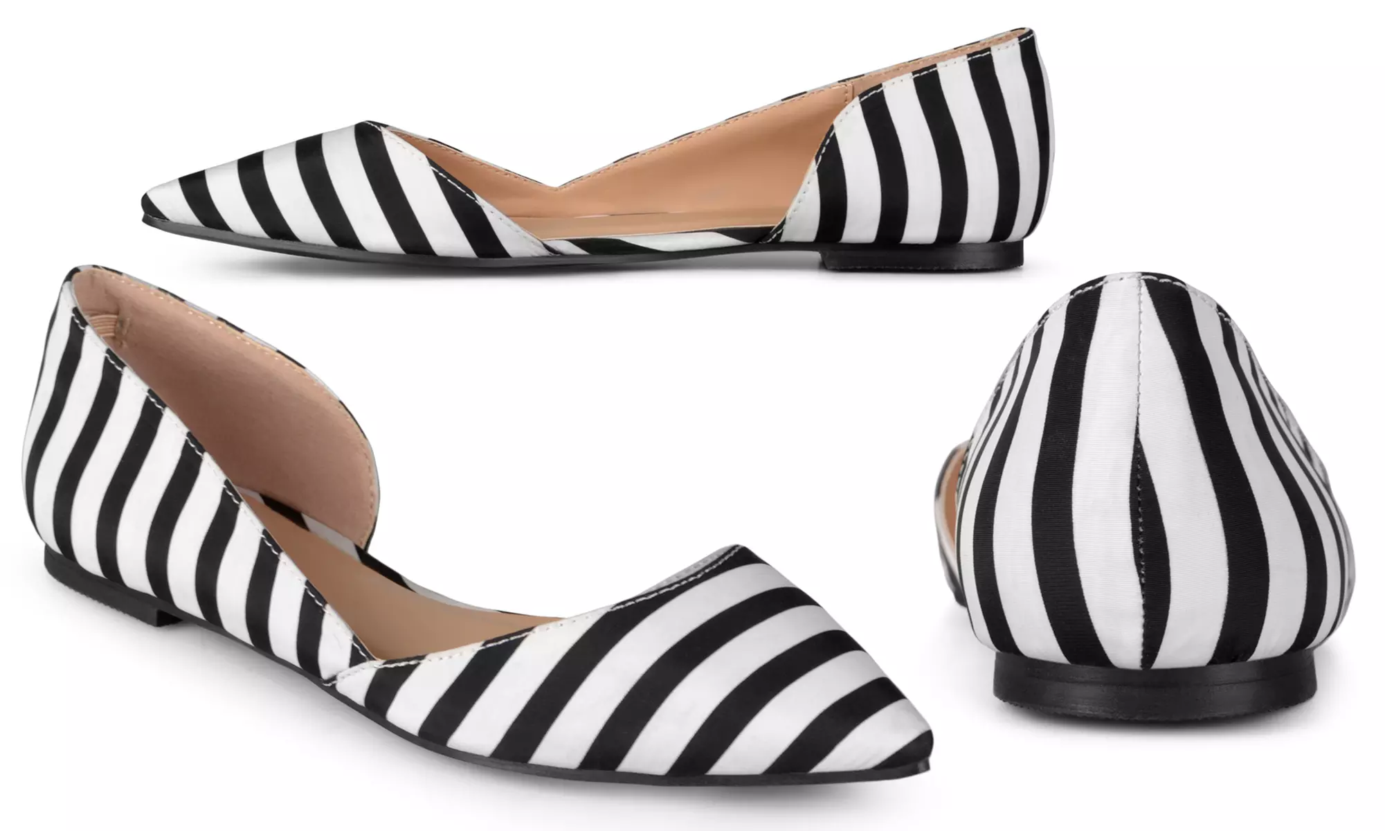 Journee Collection Women's Wide-Width Pointed-Toe Cut-Out Flats - Image 7