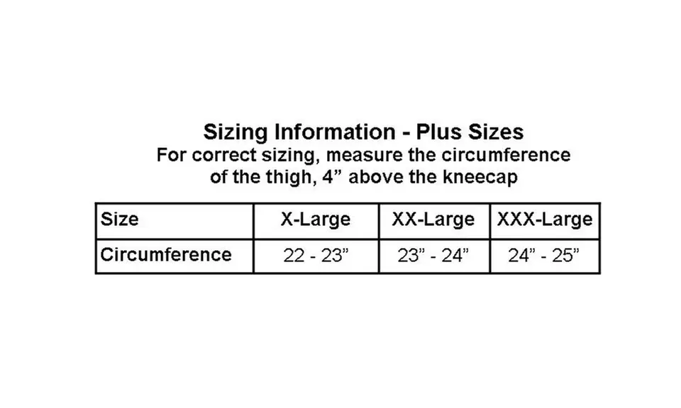 DCF Knee Compression Sleeve Collection - Plus Sizes