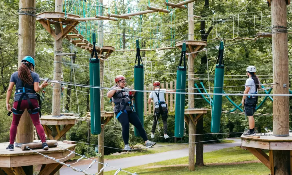 Aerial Excursion Zipline Tour + Basecamp Package for 1,2,3,4, or 8 People at Refreshing Mountain (Up to 25% Off) - Second Medium