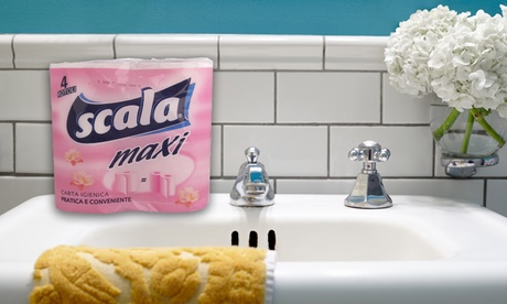 56 o 112 maxi-rotoli di carta igienica Scala