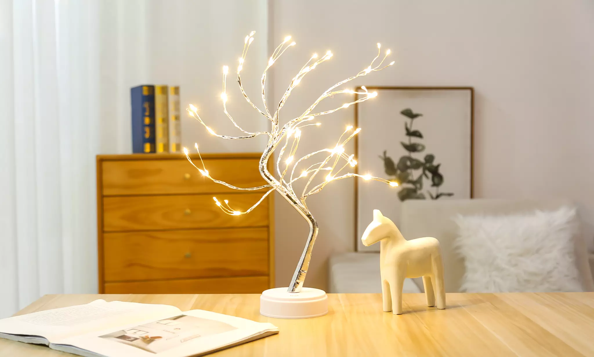 Up To 59% Off on One or Two Christmas Mini LED Tree Lights | Groupon Goods