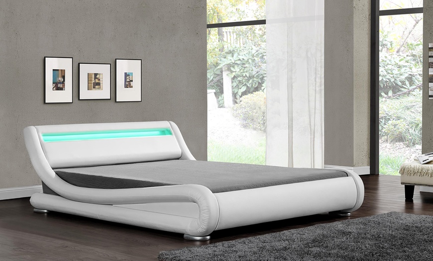 Image 7: Galaxy Curved Bed Frame