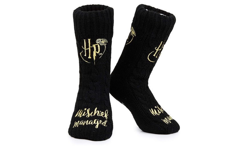 Image 7: Harry Potter-Themed Women's Slipper Socks