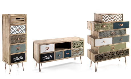 Cassettiera o mobile porta-TV Kijo, disponibili in 4 modelli