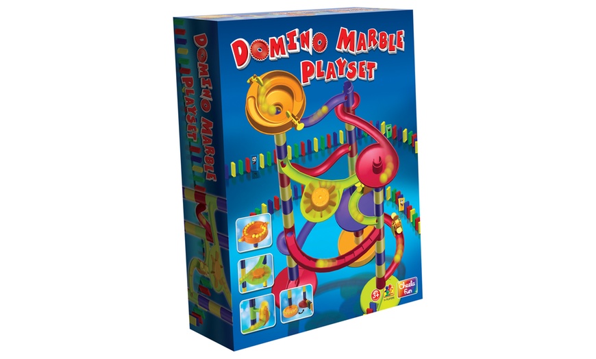 Image 3: Domino Marble Run 2-in-1 Playset