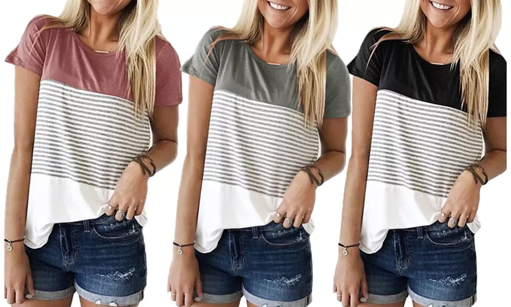 Leo Rosi Women's Allison Striped Tops - Primary Image