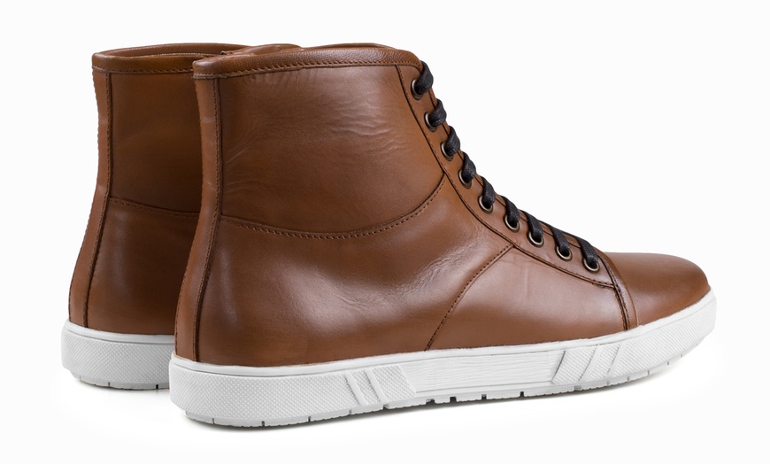 Image 5: Redfoot Men's Leather High Tops