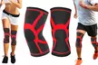 DCF Knee Support Compression Sleeve with Gel Grip (2-Pack) - Second Medium
