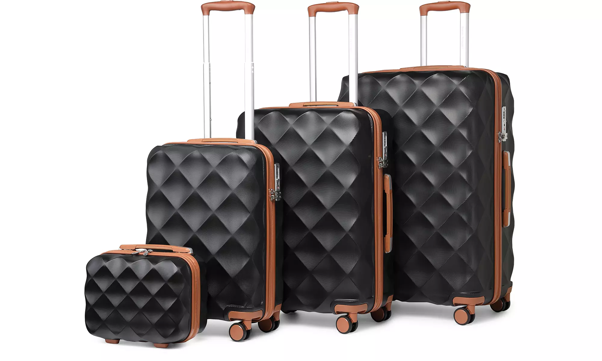 Set van 1, 2 of 4 koffers inclusief reistassen