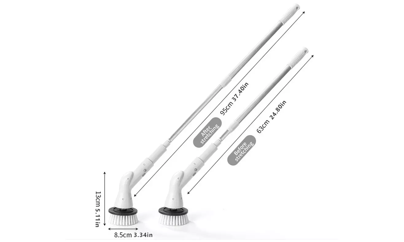 Electric Spin Scrubber with Six Replaceable Brush Heads