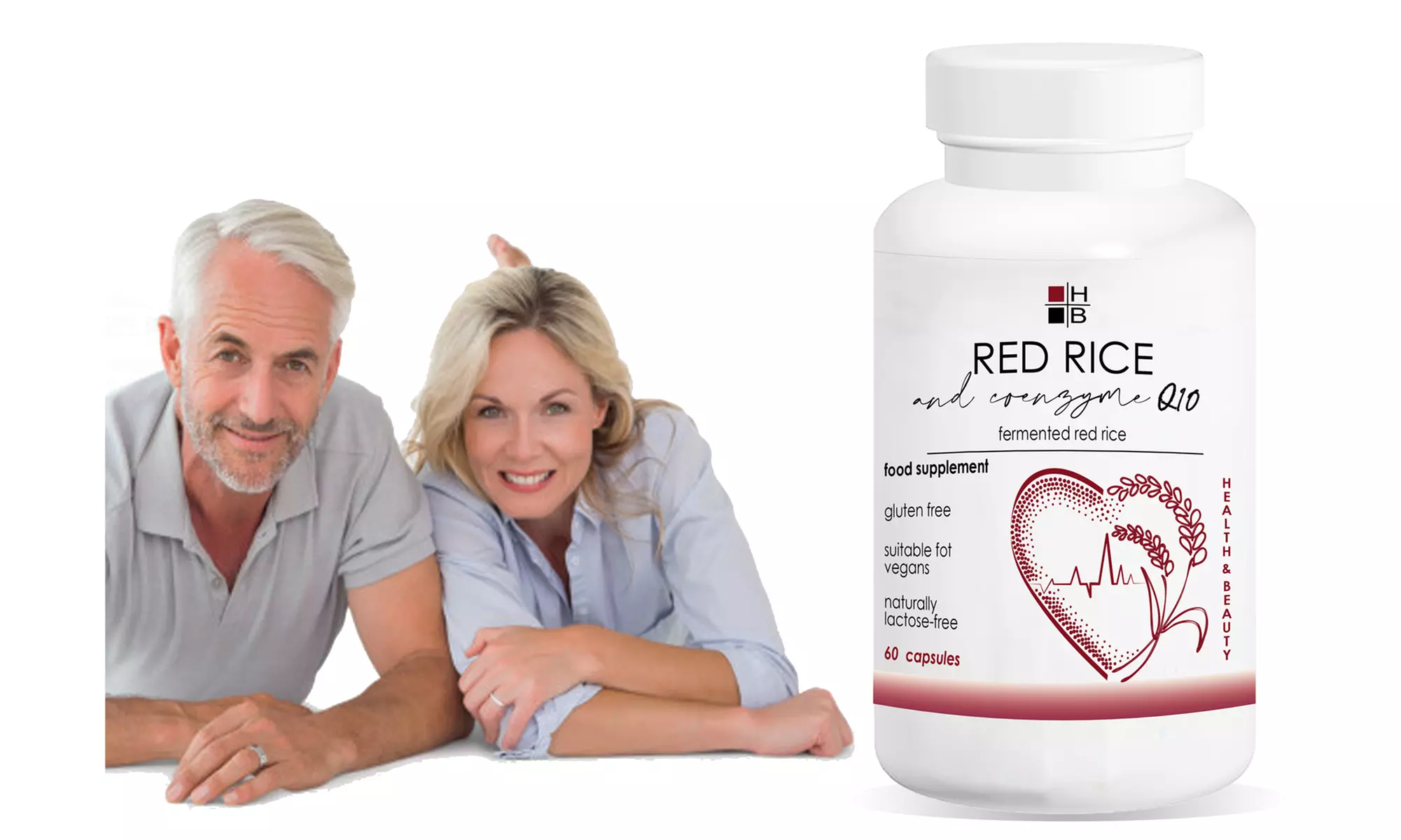 Cápsulas de arroz rojo y coenzima Q10 H|B Health and Beauty - Primary Image
