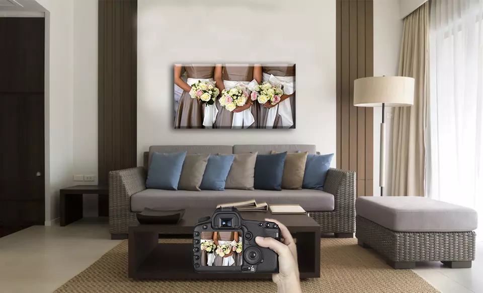 16" x 20", 18”×36”, or 24"x36" Customizable Gallery Wrapped Canvas of Your Photo from CanvasPalette (Up to 76% Off) - Primary Image