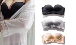 Strapless Invisible Front Push-Up Bra