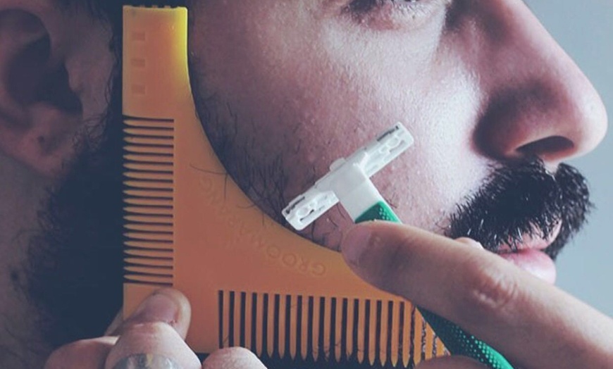 Image 3: One, Two or Three Groomarang™ Beard Styling Tools