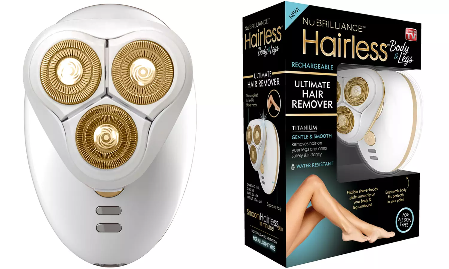 NuBrilliance Hairless Body and Legs Shaver - Primary Image