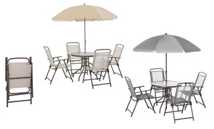 Outsunny Six-Piece Garden Bistro Set