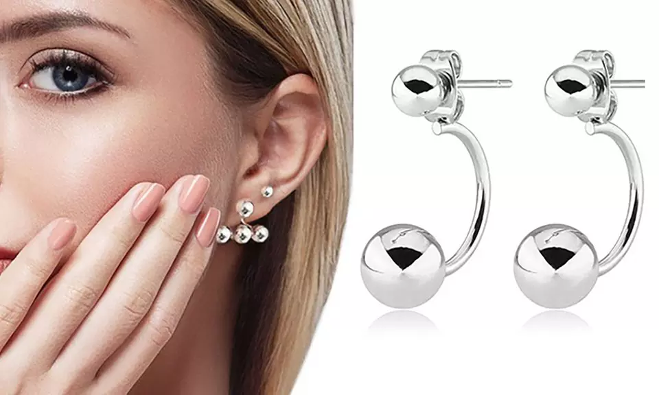 1, 2 ou 3 paires de boucles d'oreilles en argent sterling 925 massif - Primary Image