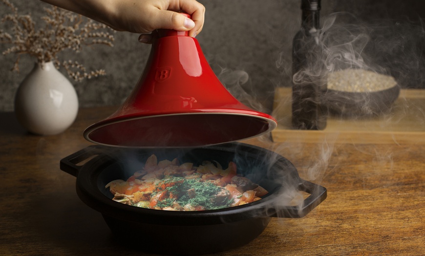 Image 1: Tajine Marocan Cooking Pots With Cast Iron Bottom