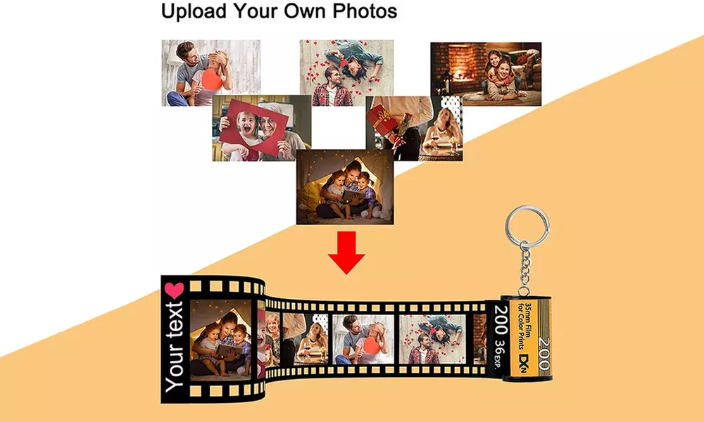 Film-Schlüsselanhänger mit Fotos