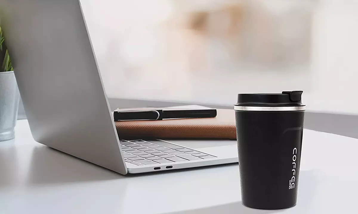 Travel-Friendly Insulated Stainless Steel Coffee Mug