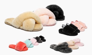 Sheepskin Fluffy Sandals/Slides