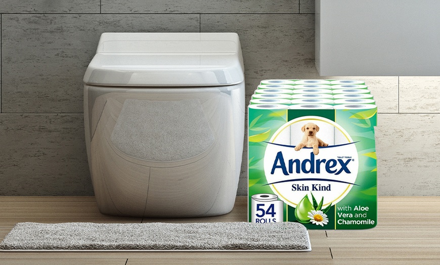 Image 2: 54 Rolls of Andrex Skin Kind Toilet Tissue