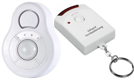 Allarme da soffitto con telecomando, con sensore di rilevatore di movimento a 360° per la sicurezza, Pearl