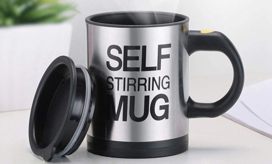 Image 3: Tasse à café auto-mélangeuse intelligente en acier inoxydable