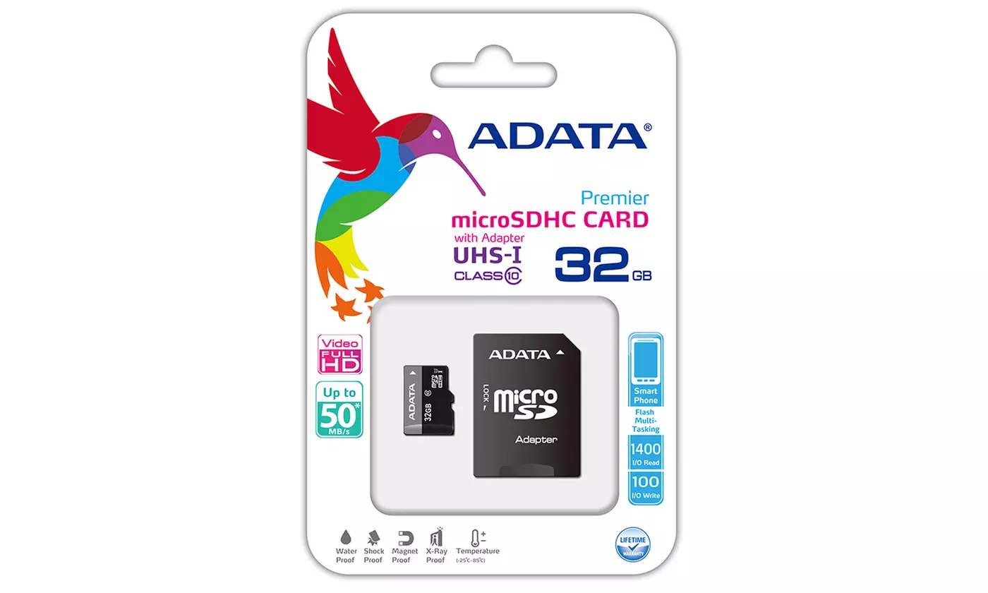 ADATA microSDHC Class 10 Memory Card - Primary Image