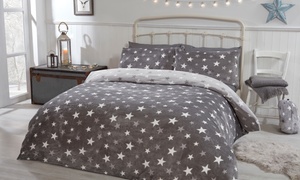 Stars Cosy Fleece Duvet Set