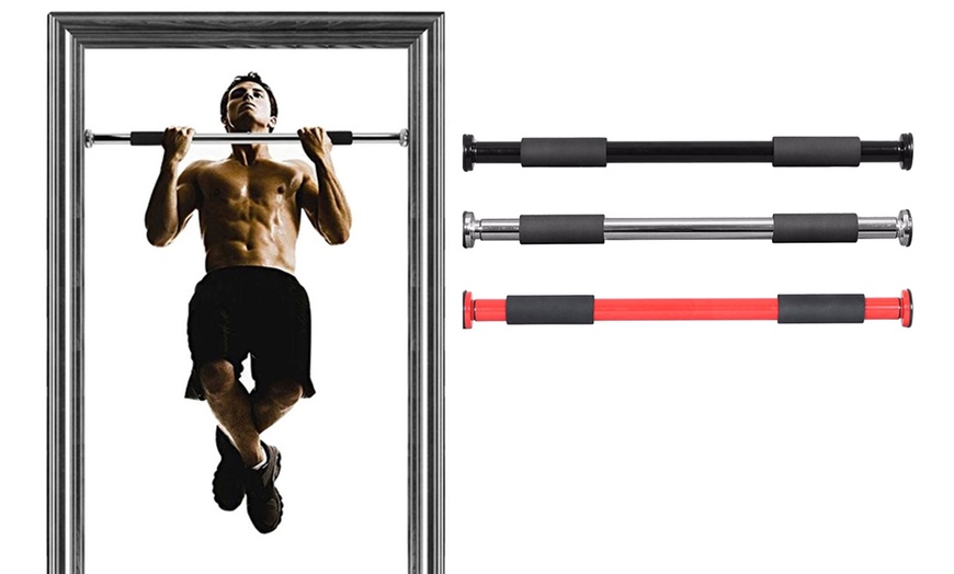 Image 1: Door Gym Exercise Pull Up Bar