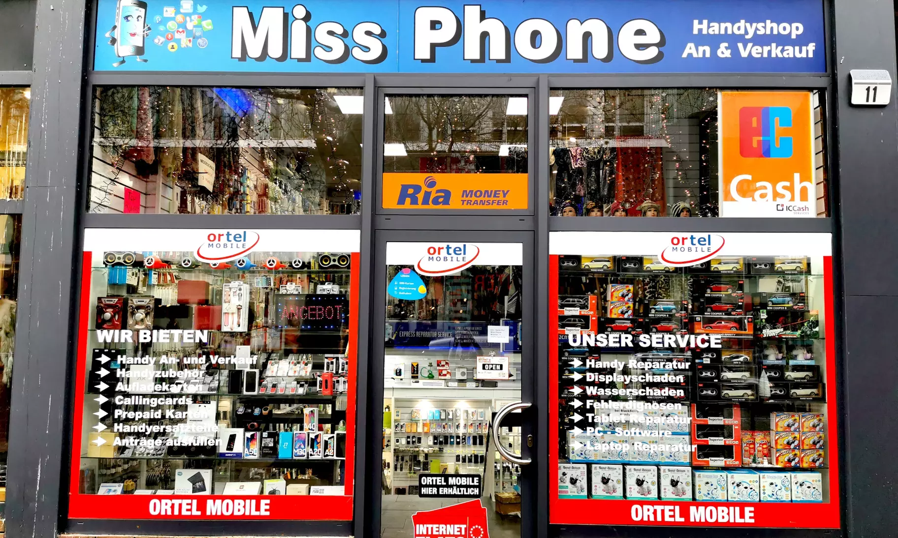 Display-Reparatur für Smartphone