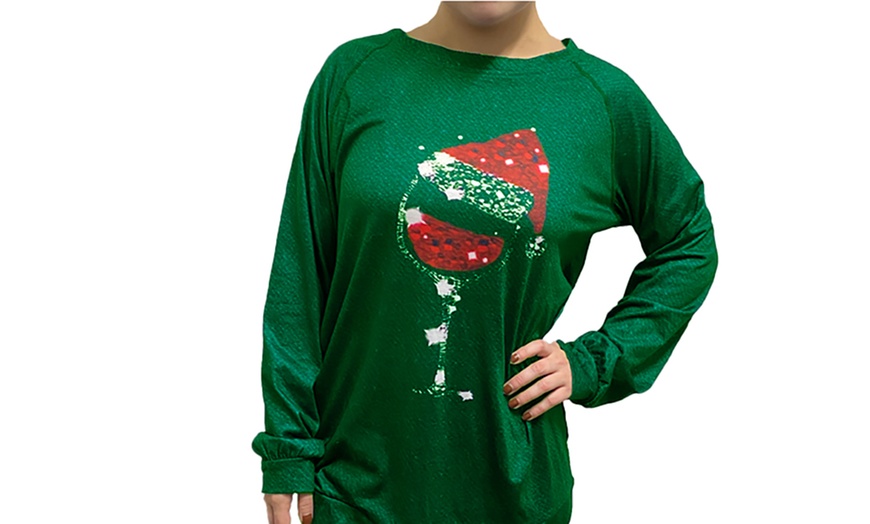 Image 4: Christmas Wine Glass Jumper