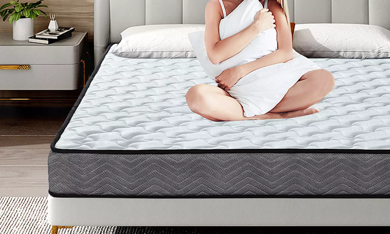 Memory Foam Quilted Sprung Mattress