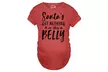 Crazy Dog T-Shirts Special Delivery Christmas Maternity T-Shirts. Plus Sizes Available - Second Medium