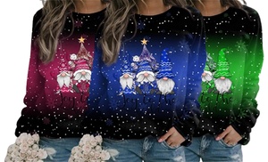 Womens Christmas Gnome Sweatshirt